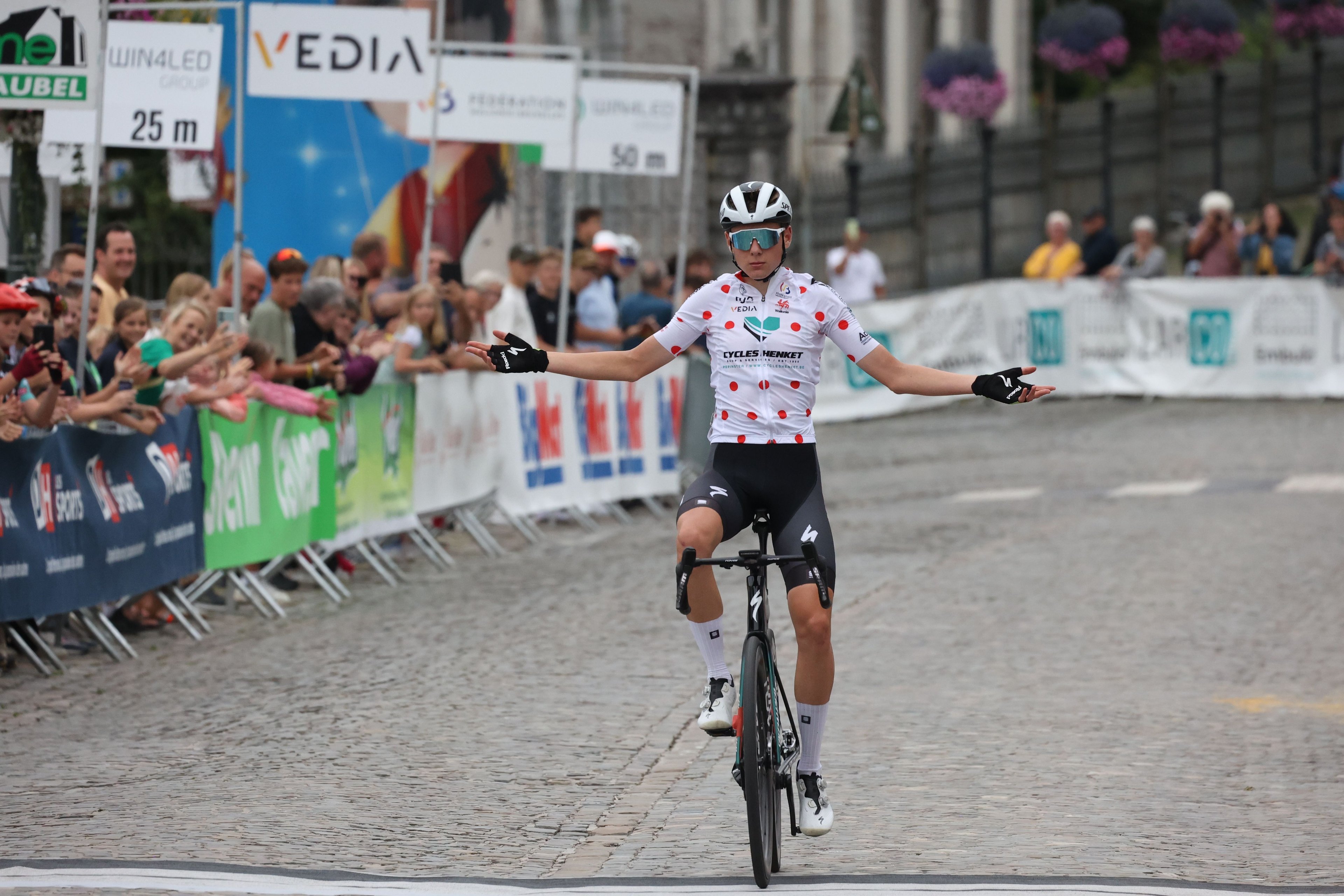 Lorenzo Finn wins Aubel-Thimister-Stavelot 2024. (Photo: www.fleche-ardennaise.be)